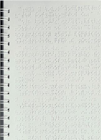 Brochure en braille