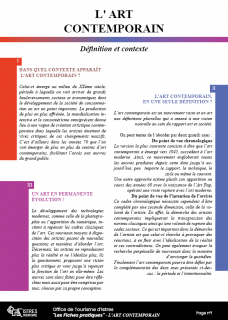 L'Art Contemporain