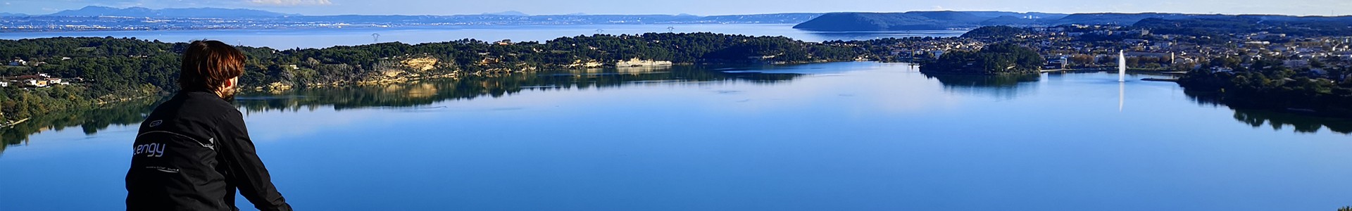 Istres vue sur les deux étangs de Berre et de l'Olivier