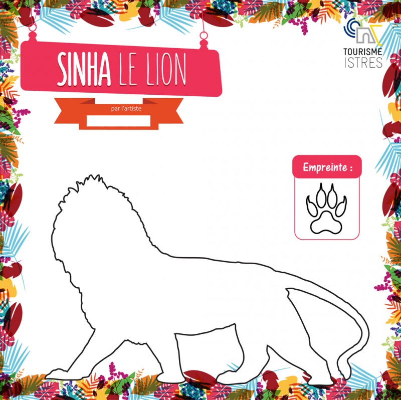 Coloriage Sinha le Lion