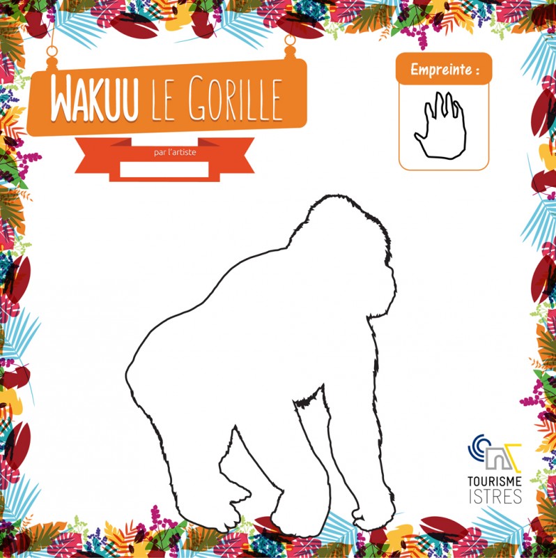 Coloriage Wakuu le Gorille