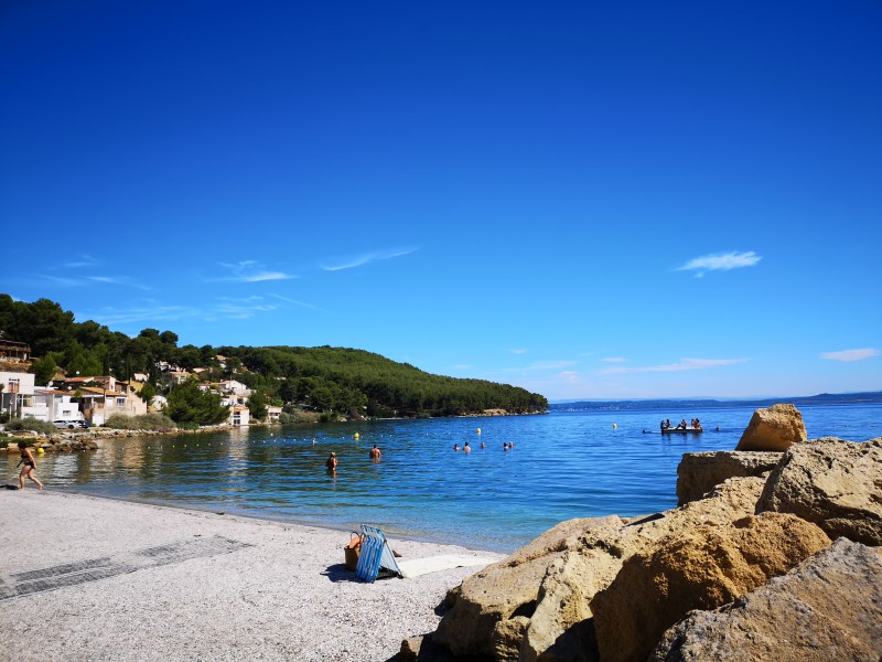 La plage du Ranquet à Istres