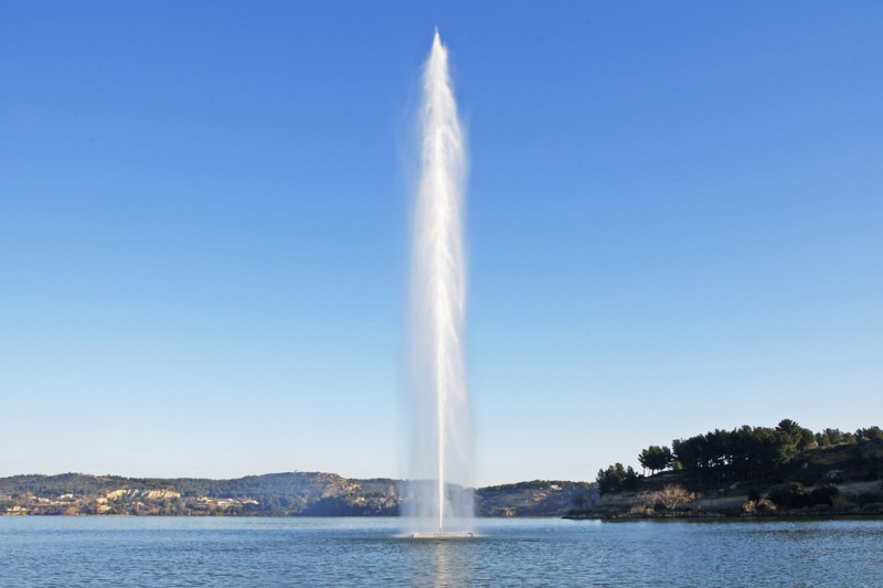 Le jet d'eau paysage à admirer
