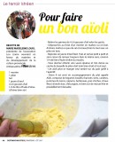 La recette pour faire un bon aïoli 