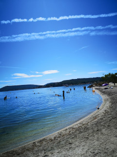 Plage du ranquet sur l'étang de Berre