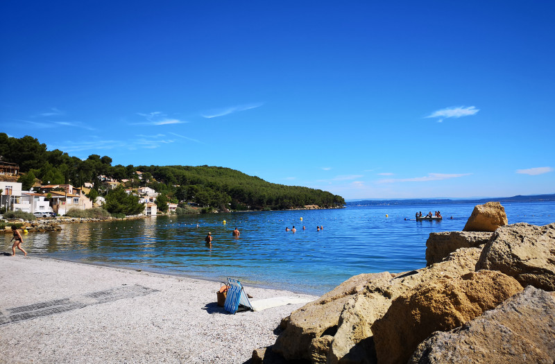 Plage du ranquet sur l'étang de Berre