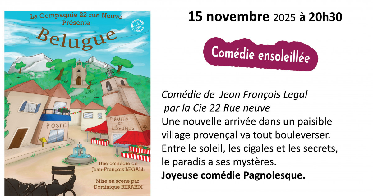 Théatre en liberté : Belugue, par la Cie 22 rue Neuve_Istres Théatre en liberté : Belugue, par la Cie 22 rue Neuve_Istres