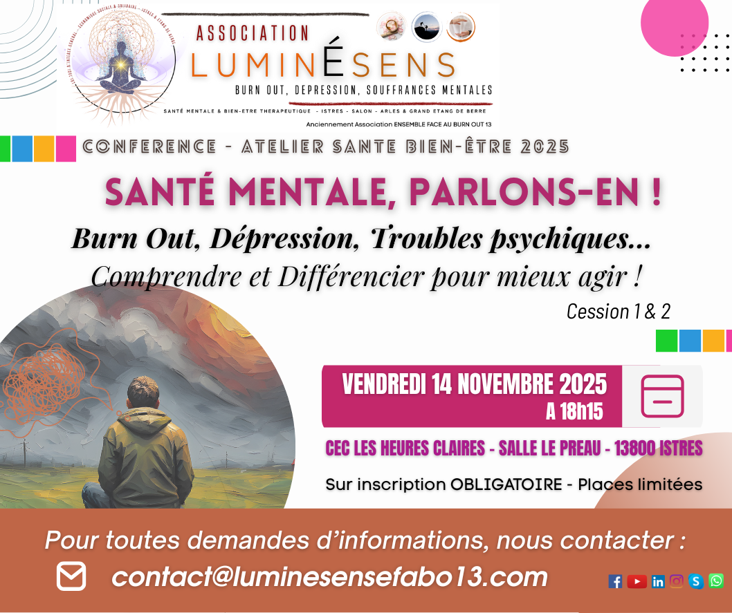 Conférence – Atelier : Santé Mentale, Parlons-en !_Istres