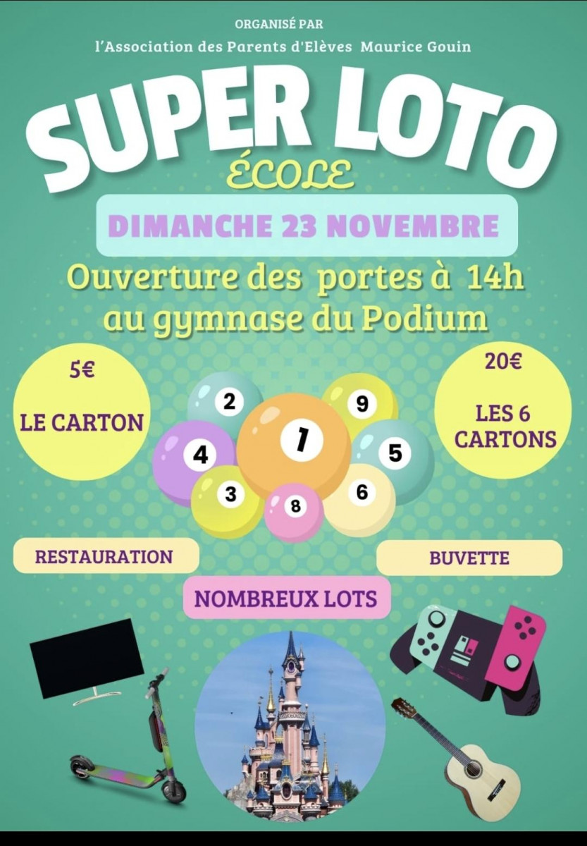 Loto de l'école Maurice Gouin_Istres Loto de l'école Maurice Gouin_Istres