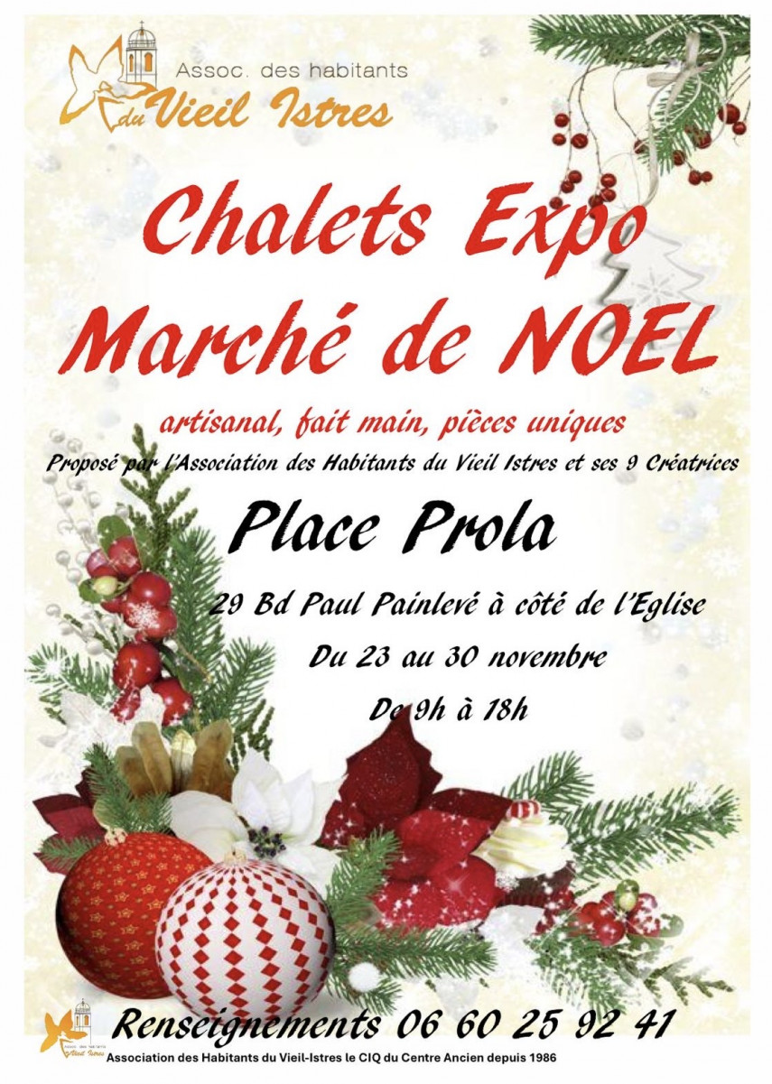 Expo marché de Noël de l'Association des Habitants du Vieil Istres_Istres