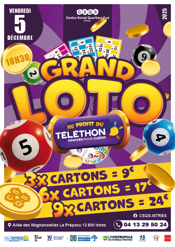Grand loto du CSQS au profit de Téléthon_Istres