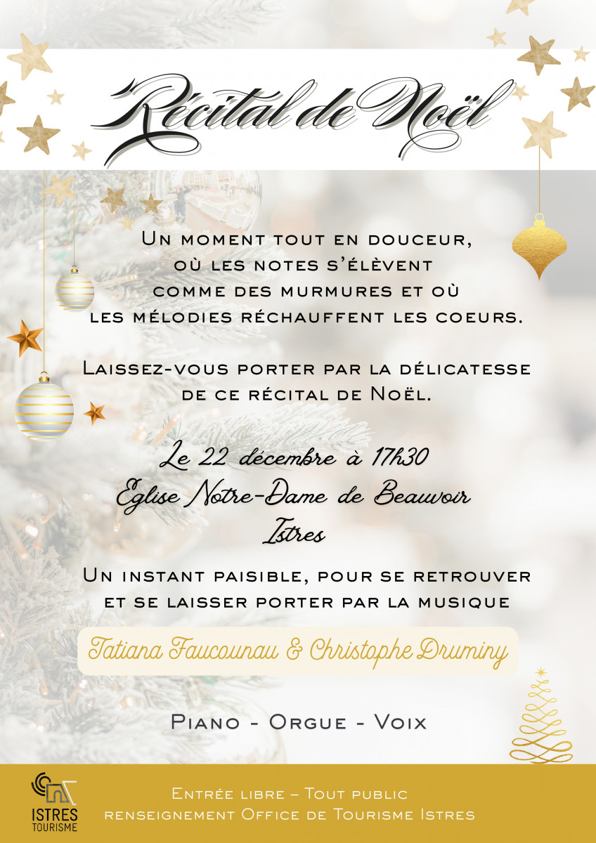 Concert de Noël - Orgue et chant lyrique_Istres