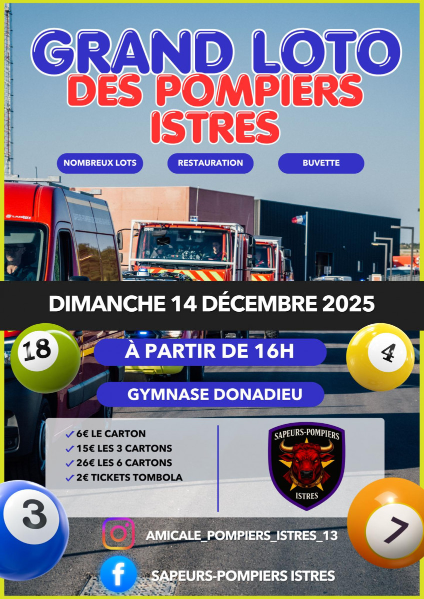 Grand loto des pompiers d'Istres_Istres