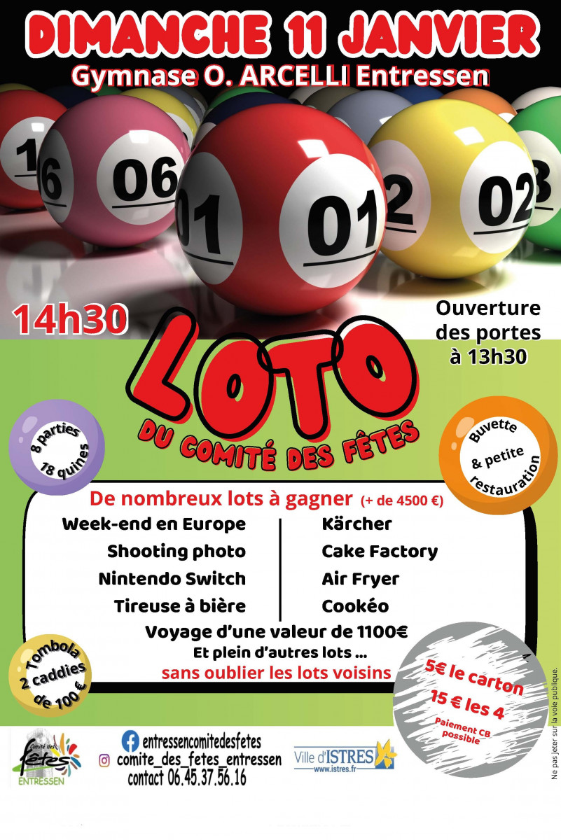 Loto du comité des fêtes d'Entressen_Istres Loto du comité des fêtes d'Entressen_Istres