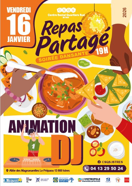 Repas partagé et soirée DJ_Istres Repas partagé et soirée DJ_Istres