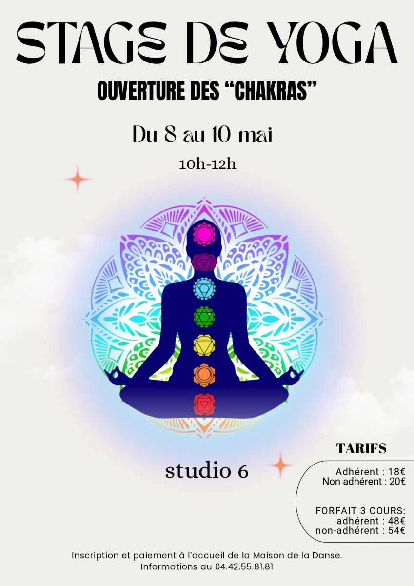 Stage de yoga « ouverture des Chakras »_Istres