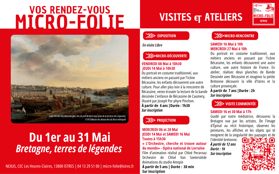 Programme du mois de mai de la micro-folie Programme du mois de mai de la micro-folie