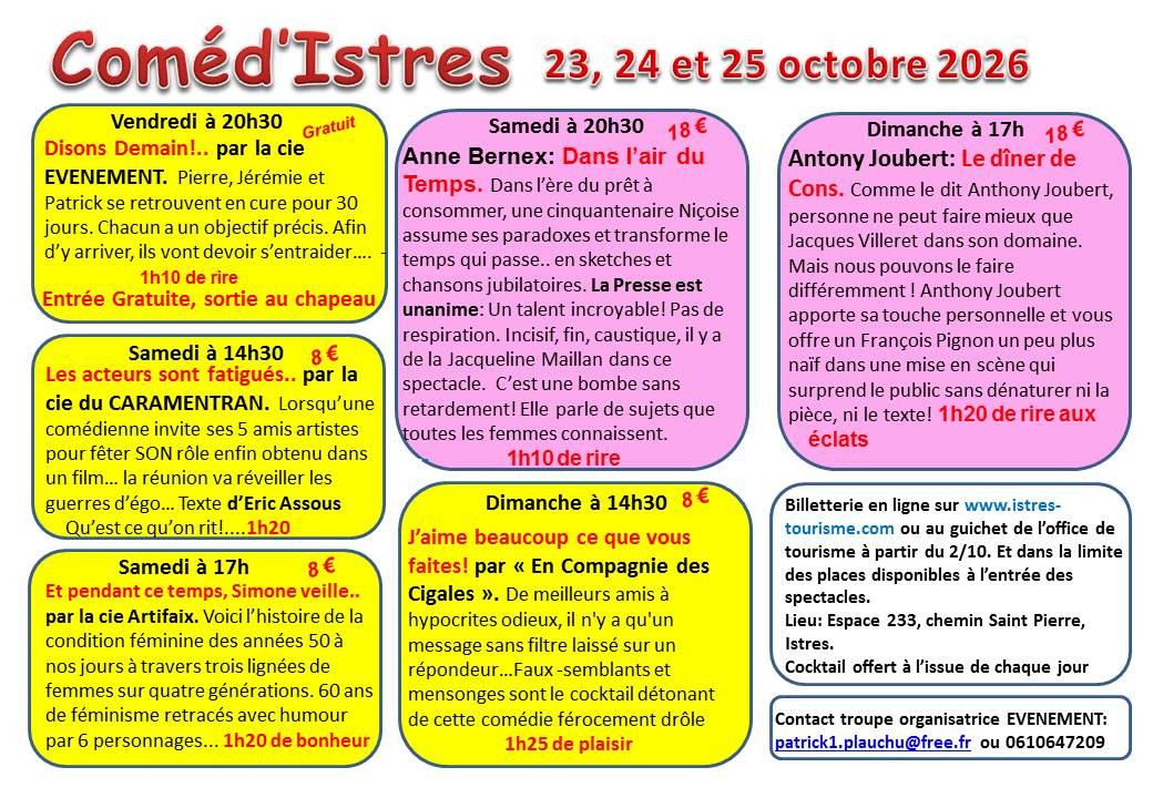 Festival de théâtre amateur_Istres - © Cie Evenement Festival de théâtre amateur_Istres