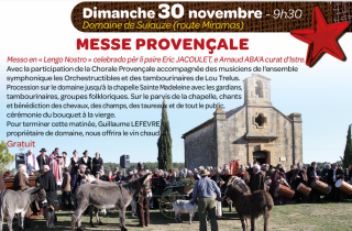 Messe en provençal, grand défilé de la transhumance et spectacle de clôture_Istres