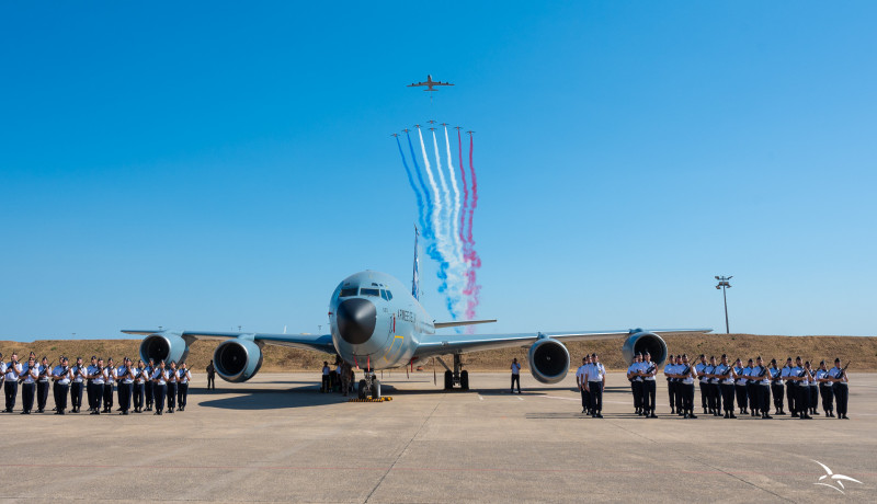 Cérémonie du retrait du Boeing C-135 sur la BA 125 d’Istres