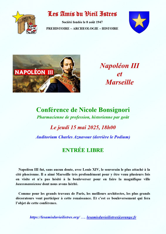 Conférence : Napoléon III et Marseille_Istres