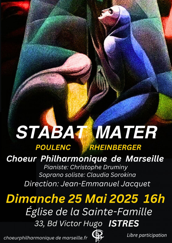 Concert STABAT MATER : Deux visions de la douleur et de l’espérance_Istres