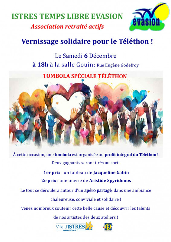 Vernissage pour le Téléthon_Istres