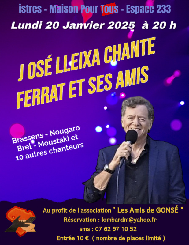 José LLeixa chante Ferrat et ses Amis_Istres José LLeixa chante Ferrat et ses Amis_Istres
