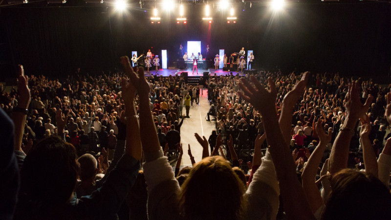 Show des restos du coeur à la halle polyvalente