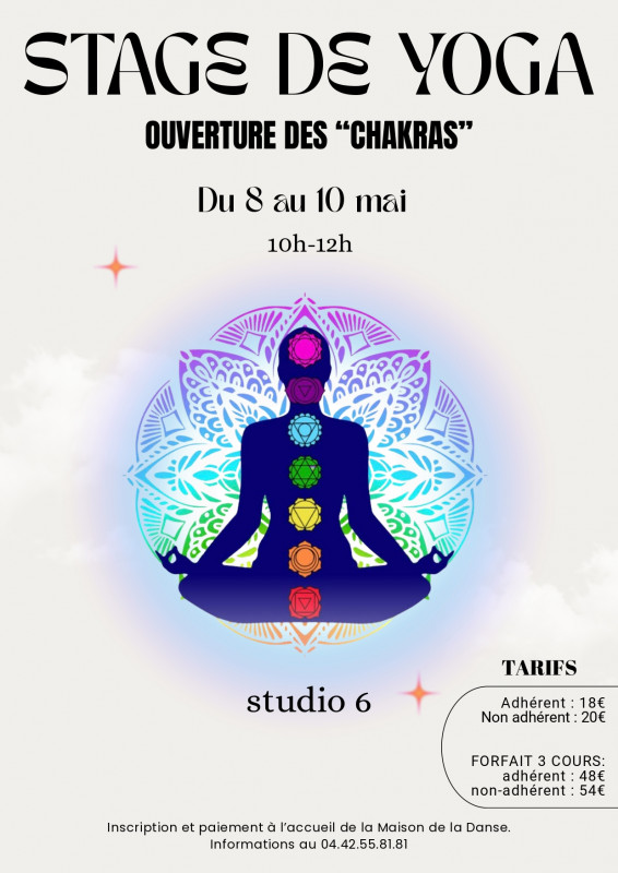 Stage de yoga « ouverture des Chakras »_Istres
