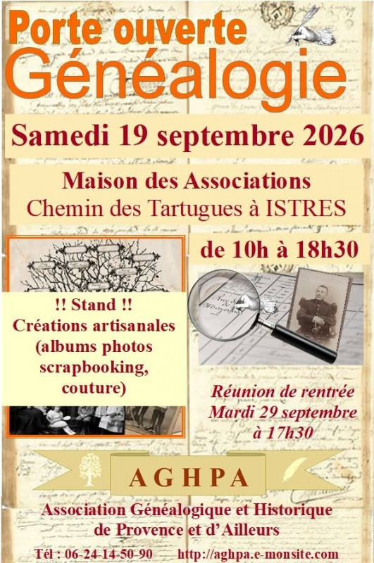 Portes ouvertes de l'association généalogique AGHPA_Istres