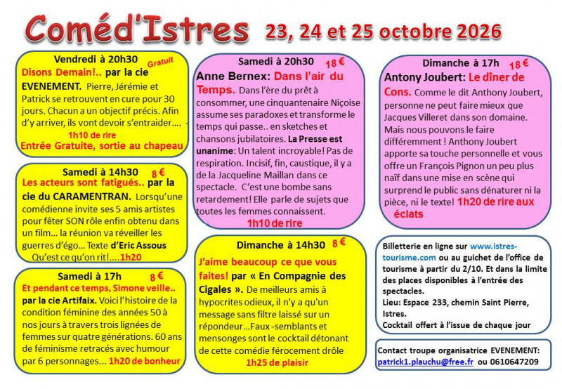 Anne Bernex : Dans l'air du temps - Coméd'Istres / Spectacle professioi_Istres Anne Bernex : Dans l'air du temps - Coméd'Istres / Spectacle professioi_Istres